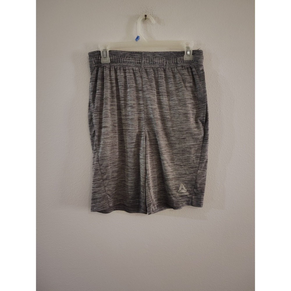 Reebok Mens Grey Space Dye Athletic Basketball Shorts Size Medium Grey Heather